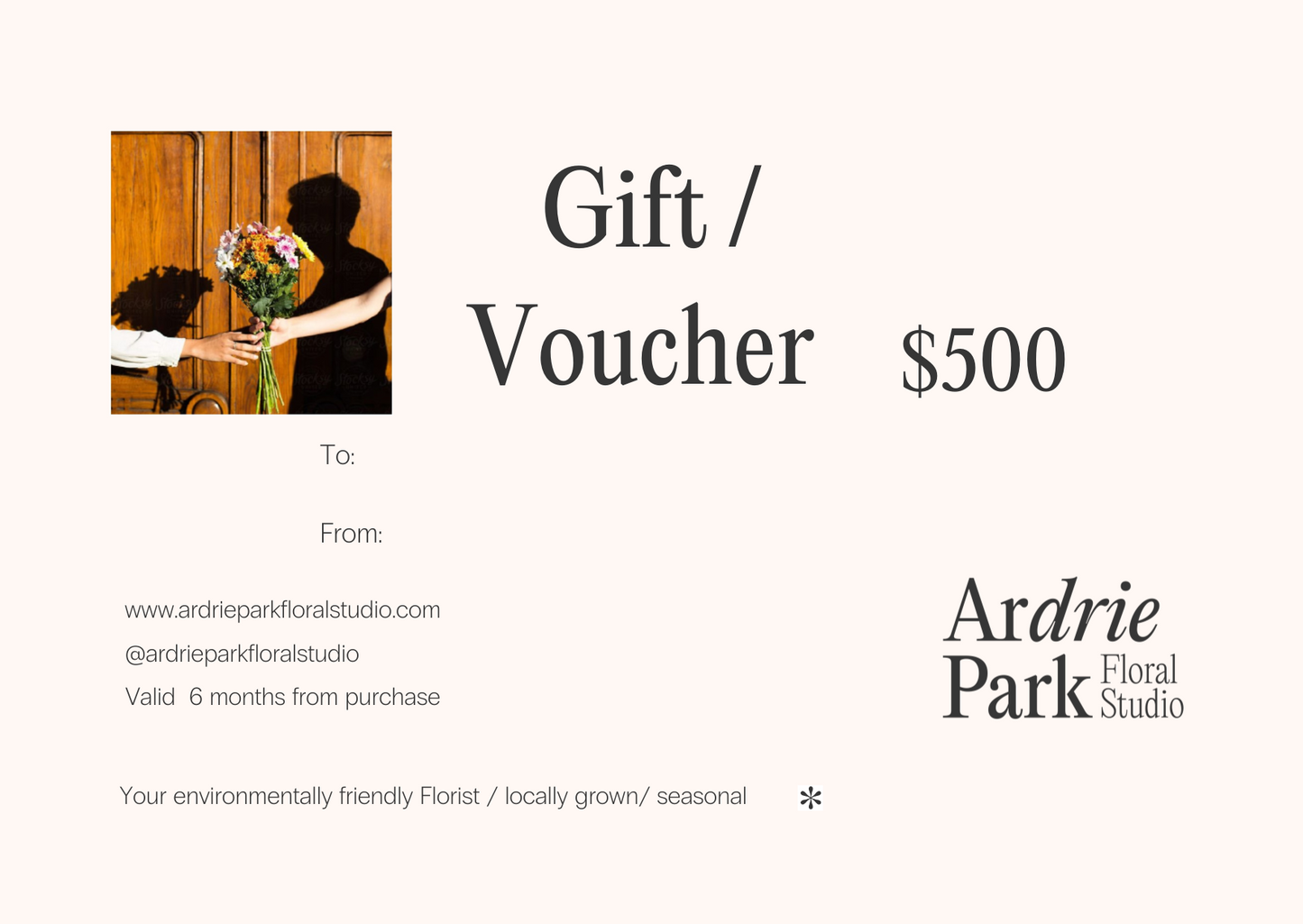Ardrie Park Floral Studio Gift voucher